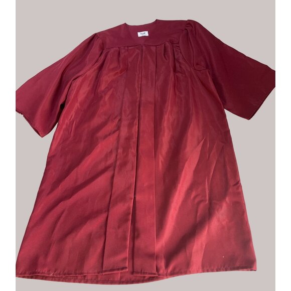 Jostens Maroon Gown Witchcraft Halloween Costume Judge 5'01 - 5'03" - Picture 1 of 5
